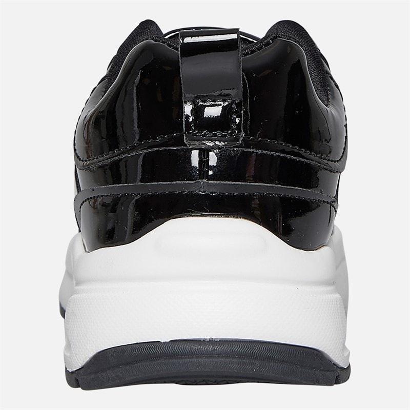 Pineapple Junior Girls Chunky Trainers Black/Patent - Image 3
