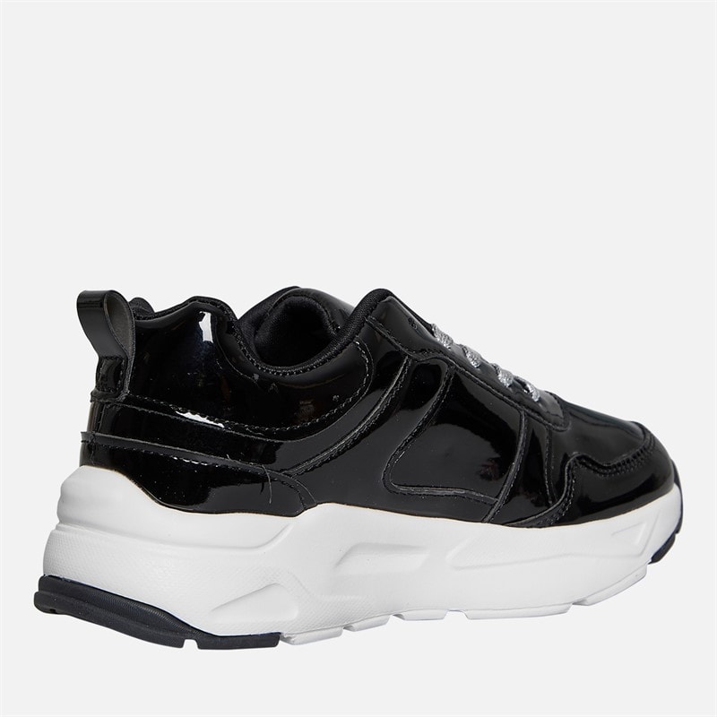 Pineapple Junior Girls Chunky Trainers Black/Patent - Image 5