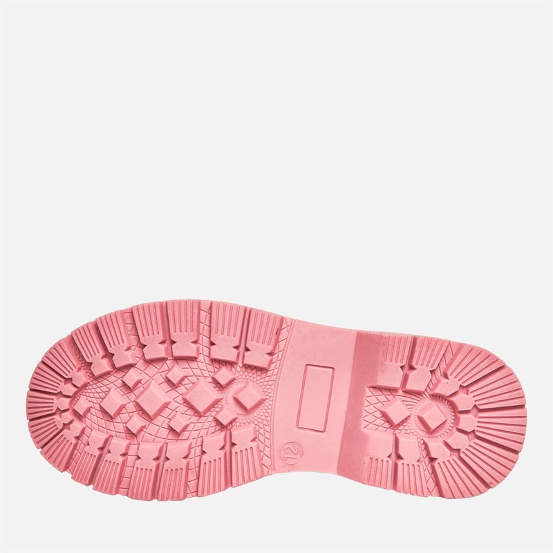 Pineapple Junior Girls Glitter Chelsea Boots Pink Fuschia Glitter - Image 2