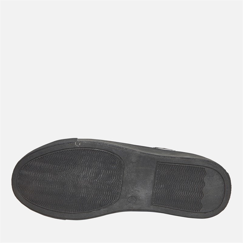 Pineapple Junior Girls Heart Cup Sole Trainers Black Patent - Image 2