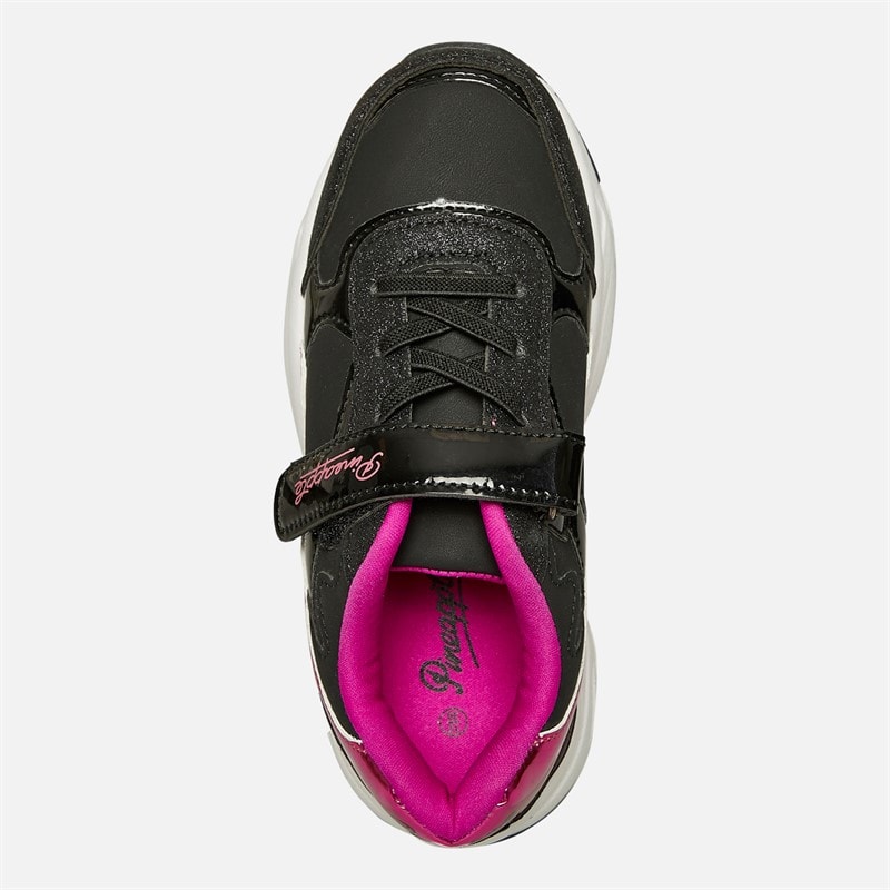 Pineapple Girls Chunky Trainers Black/Pink - Image 4