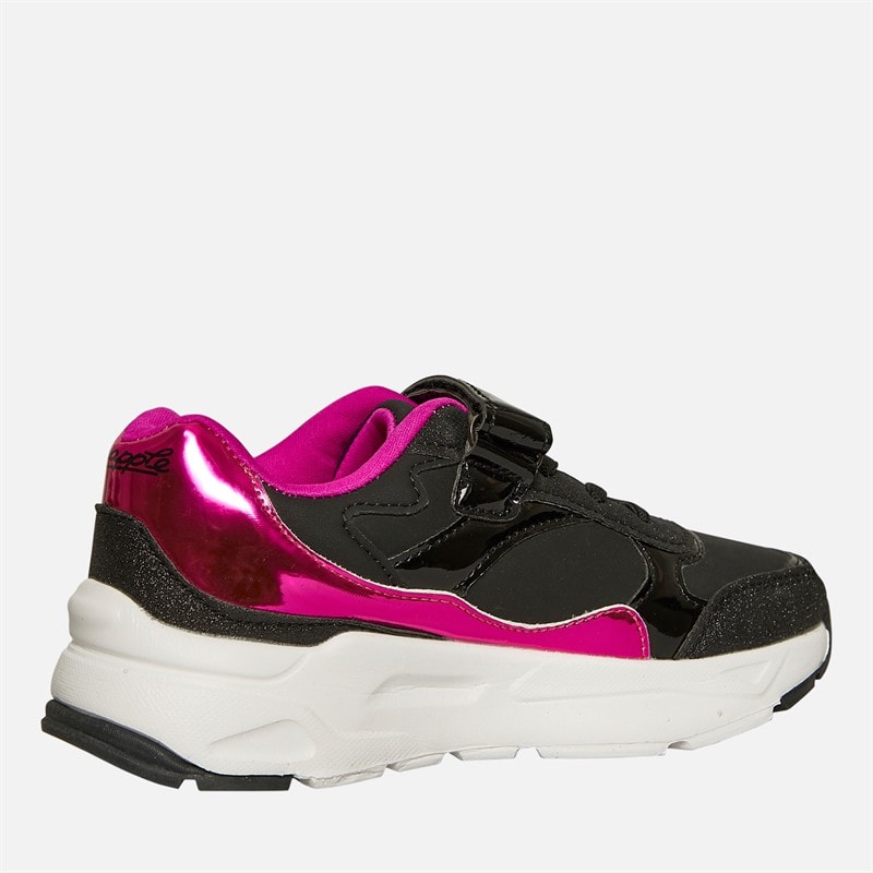 Pineapple Girls Chunky Trainers Black/Pink - Image 5
