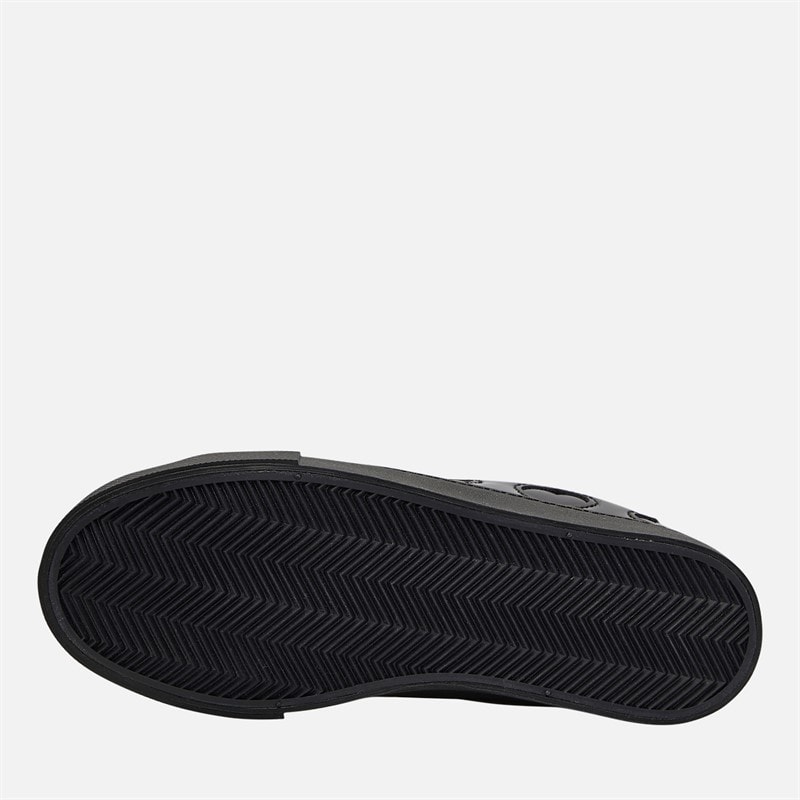 Pineapple Junior Girls Toni Hearts Trainers Black Patent - Image 2