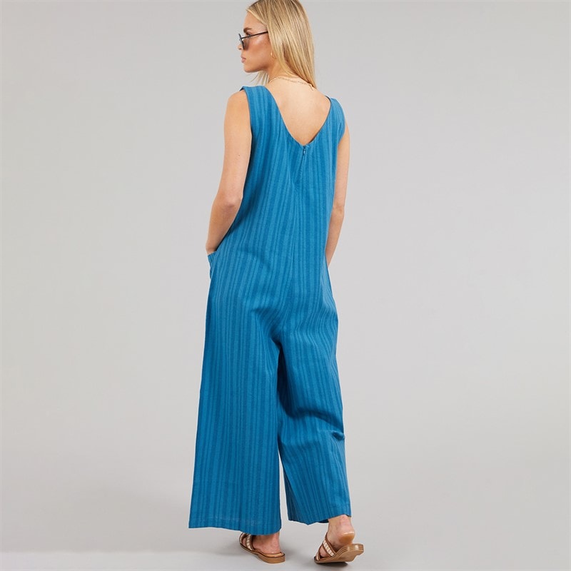 Native Youth Womens Lillee Oversized Jumpsuit Blue - Image 2