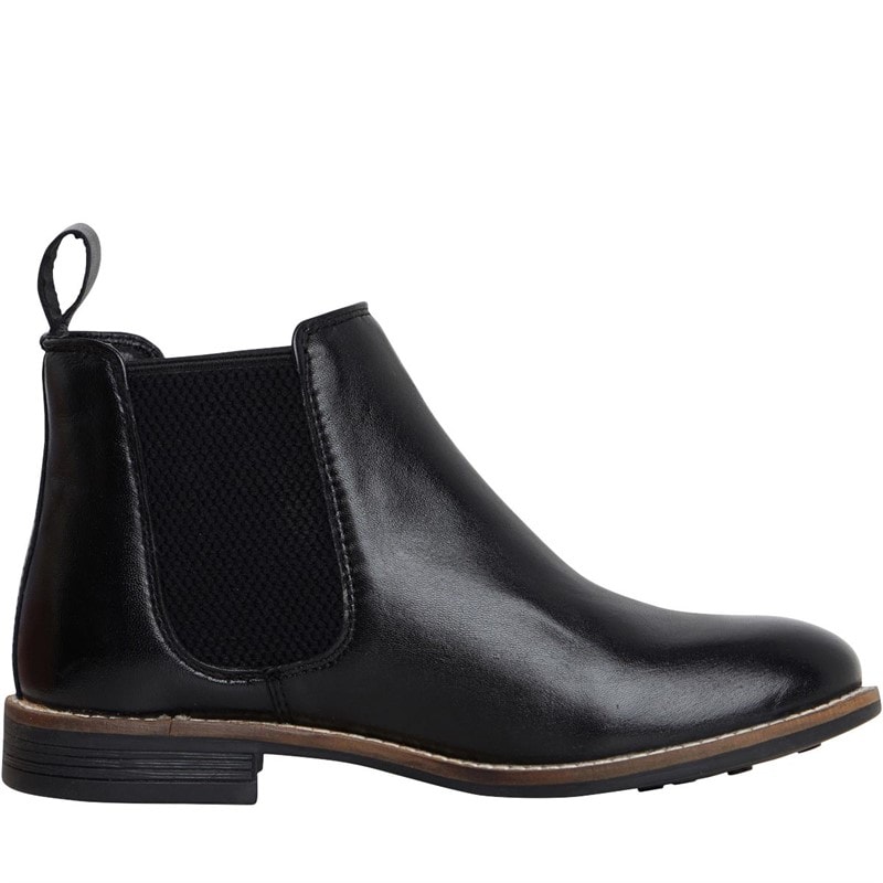 Onfire Womens Leather Chelsea Boots Black - Image 5
