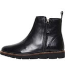 Onfire Womens Leather Wedge Boot Black