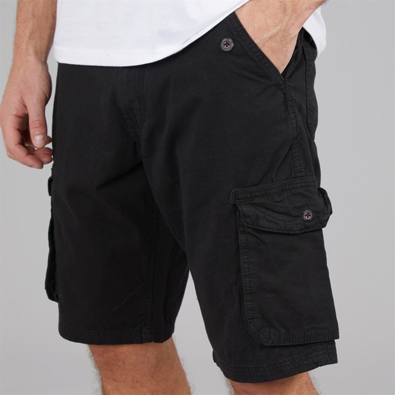 Onfire Mens Two Pack Cargo Shorts Black/Khaki - Image 4