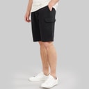 Onfire Mens Fleece Cargo Shorts Black