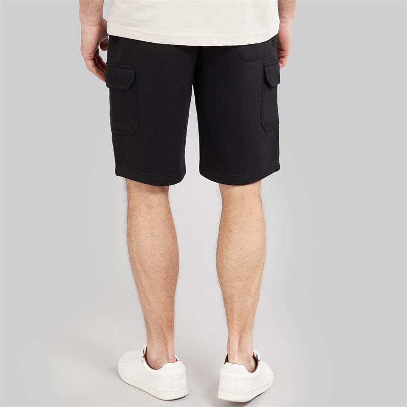 Onfire Mens Fleece Cargo Shorts Black - Image 2