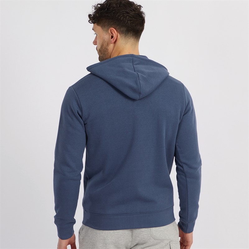 Onfire Mens Zip-Through Fleece Hoodie Vintage Indigo - Image 2