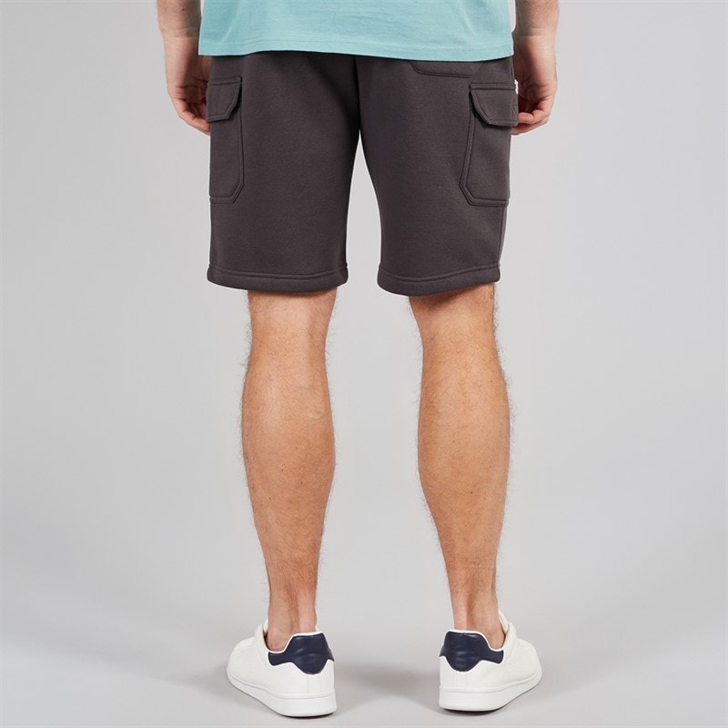 Onfire Mens Fleece Cargo Shorts Charcoal - Image 2