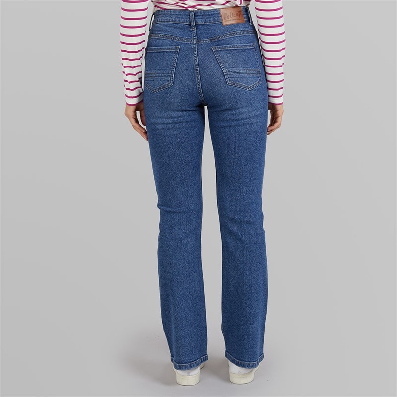 Onfire Womens Stretch Bootcut Jeans Mid Wash - Image 2