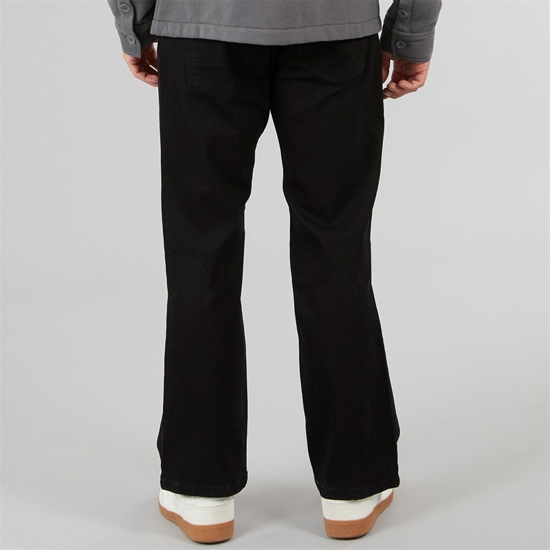 Onfire Mens Bootcut Denim Jeans Black - Image 2