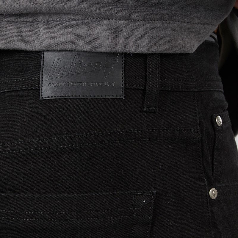 Onfire Mens Bootcut Denim Jeans Black - Image 3