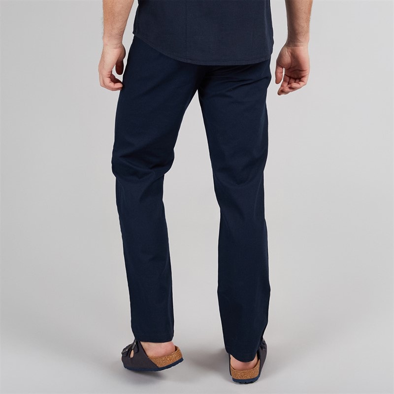 Onfire Mens Linen Trousers Navy - Image 2