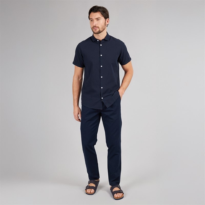 Onfire Mens Linen Trousers Navy - Image 4