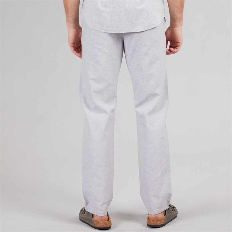 Onfire Mens Linen Trousers Mid Grey Marl - Image 2