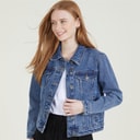 Onfire Womens Denim Jacket Mid Wash