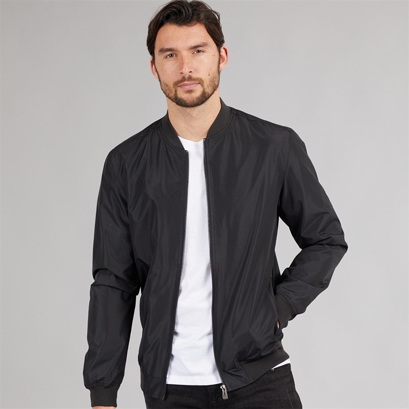 Onfire Mens Bomber Jacket Black