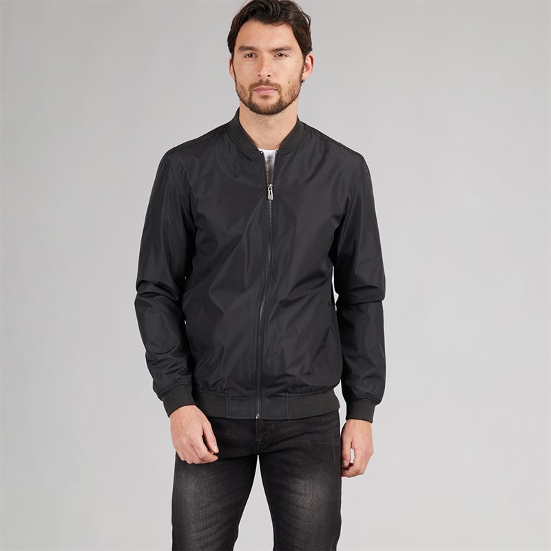 Onfire Mens Bomber Jacket Black - Image 3