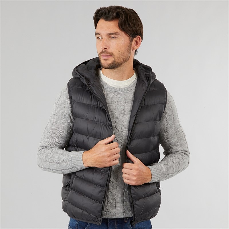 Onfire Mens Padded Gilet Black