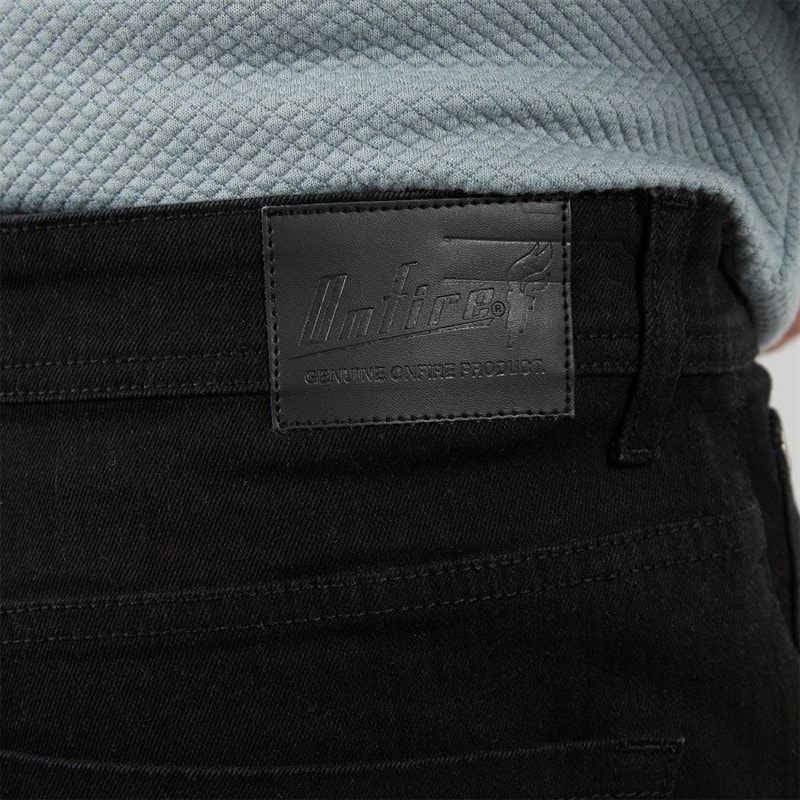 Onfire Mens Straight Fit Denim Jeans Black - Image 3