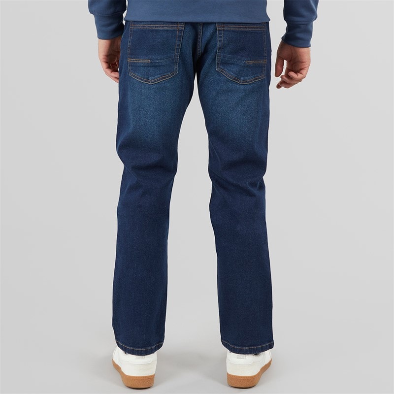 Onfire Mens Straight Fit Denim Jeans Dark Wash - Image 2