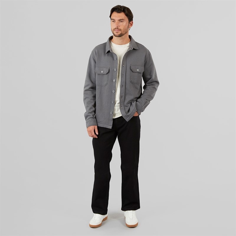 Onfire Mens Overshirt Grey - Image 4