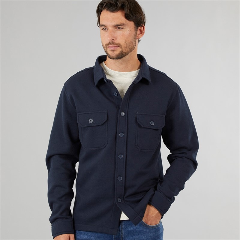 Onfire Mens Overshirt Navy - Image 3