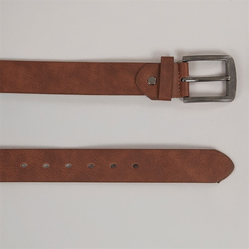 Onfire Mens Two Pack Bonded Leather Belts Black/Brown - Image 3