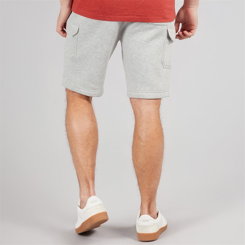 Onfire Mens Fleece Cargo Shorts Grey Marl - Image 2