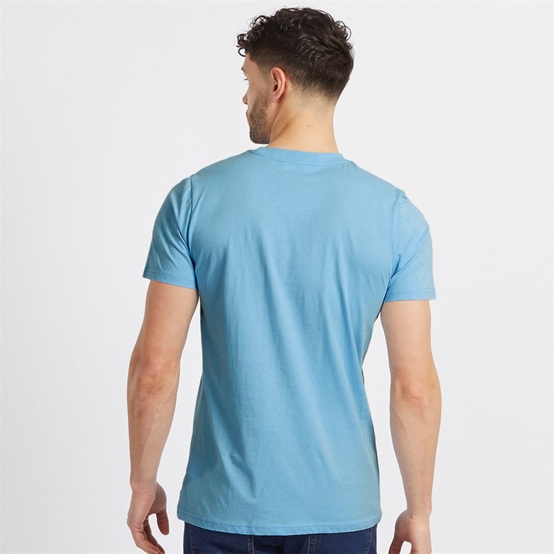 Onfire Mens Three Pack Colour Block T-Shirts Navy/Blue - Image 3