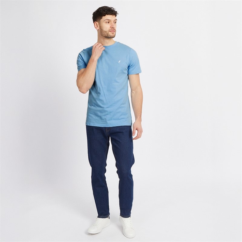 Onfire Mens Three Pack Colour Block T-Shirts Navy/Blue - Image 4