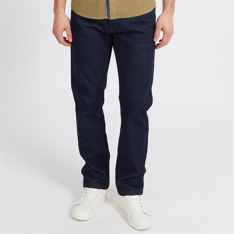 Onfire Mens Stretch Straight Fit Denim Jeans Rinse Wash