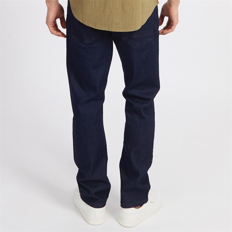 Onfire Mens Stretch Straight Fit Denim Jeans Rinse Wash - Image 2