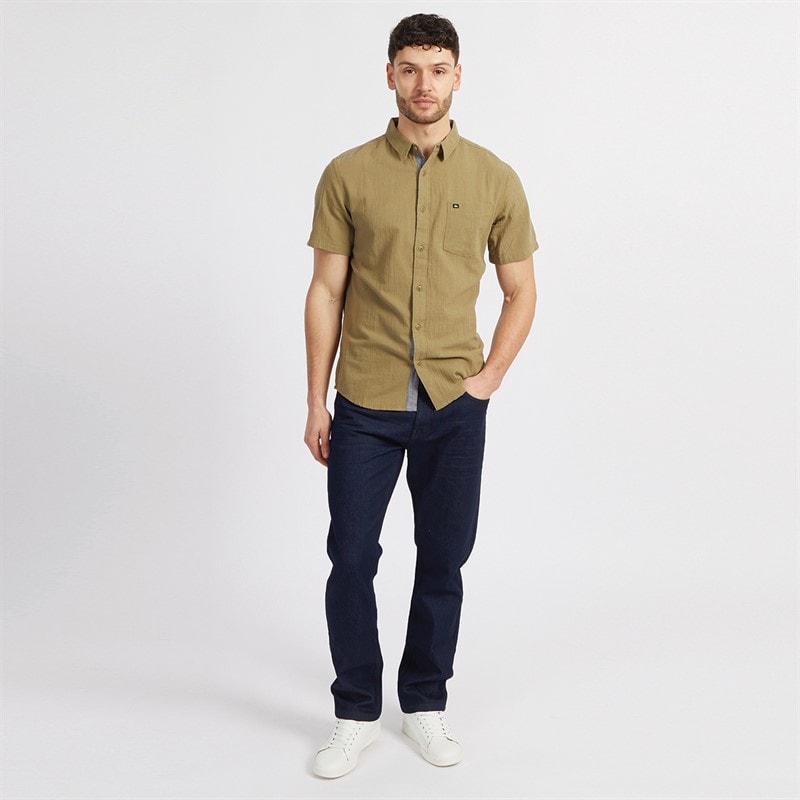 Onfire Mens Stretch Straight Fit Denim Jeans Rinse Wash - Image 3