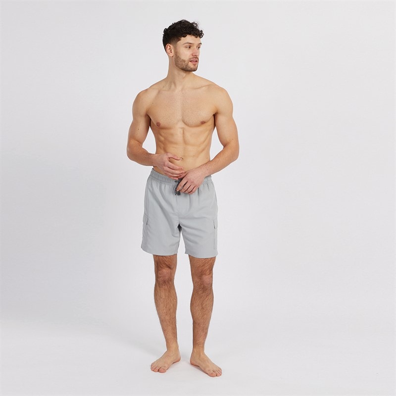 Onfire Mens Cargo Swim Shorts Steel Grey - Image 3