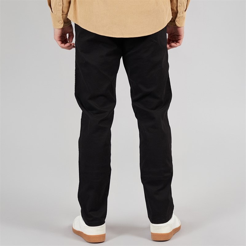 Onfire Mens Slim Fit Chino Trousers Black - Image 2