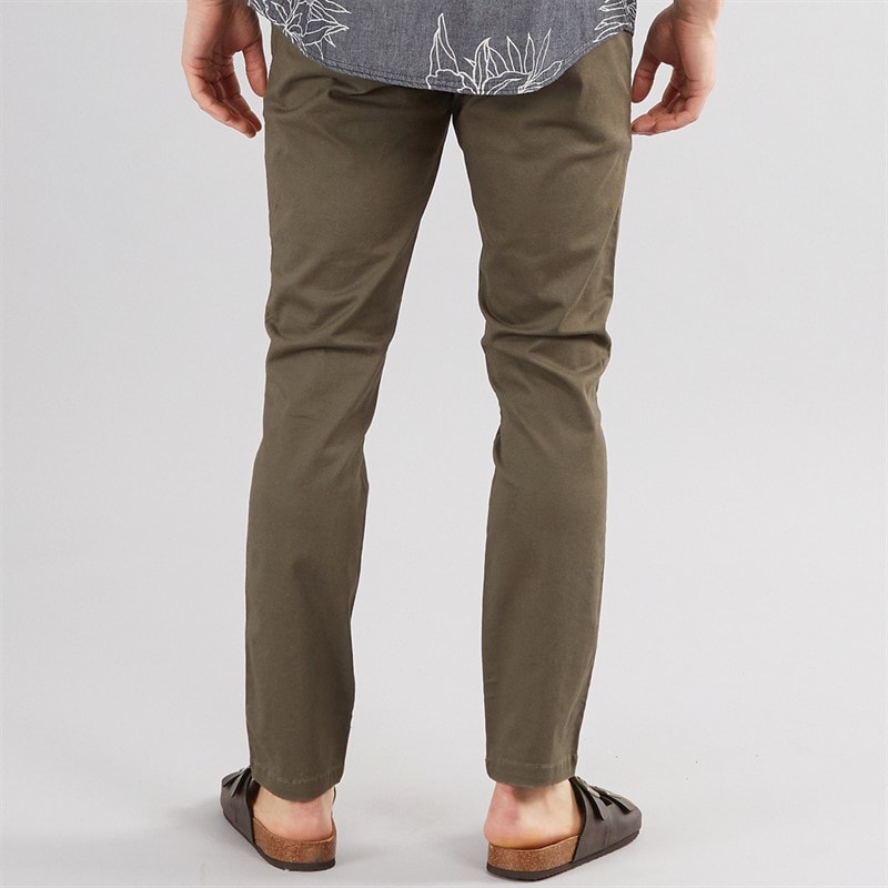 Onfire Mens Slim Fit Chino Trousers Khaki - Image 2