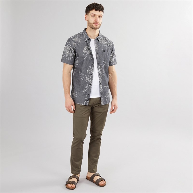 Onfire Mens Slim Fit Chino Trousers Khaki - Image 3