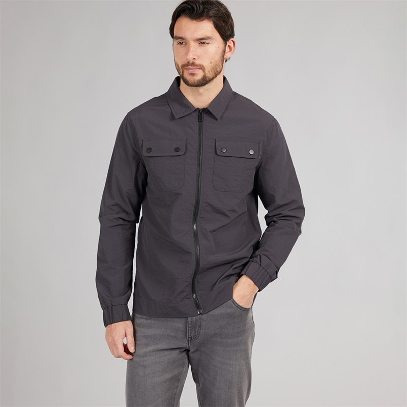Onfire Mens Utility Jacket Charcoal - Image 3