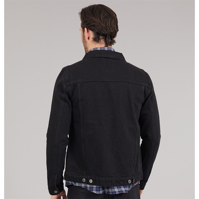 Onfire Mens Denim Jacket Black - Image 2