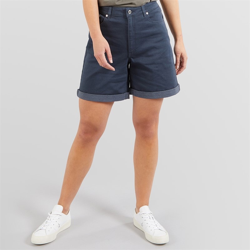 Onfire Womens Stretch Denim Shorts Navy - Image 1