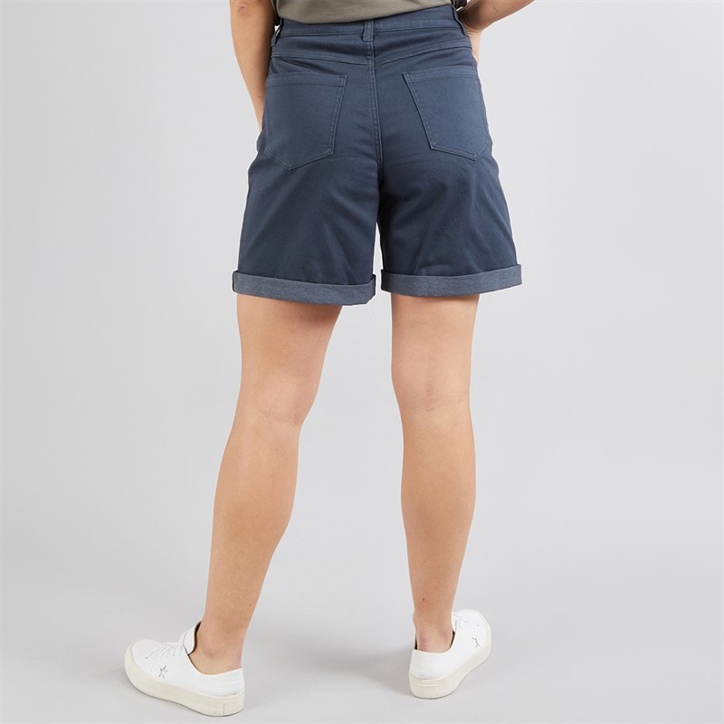 Onfire Womens Stretch Denim Shorts Navy - Image 2