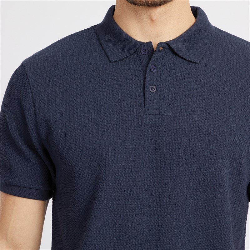 Onfire Mens Polo Shirt and Short Set Navy - Image 3
