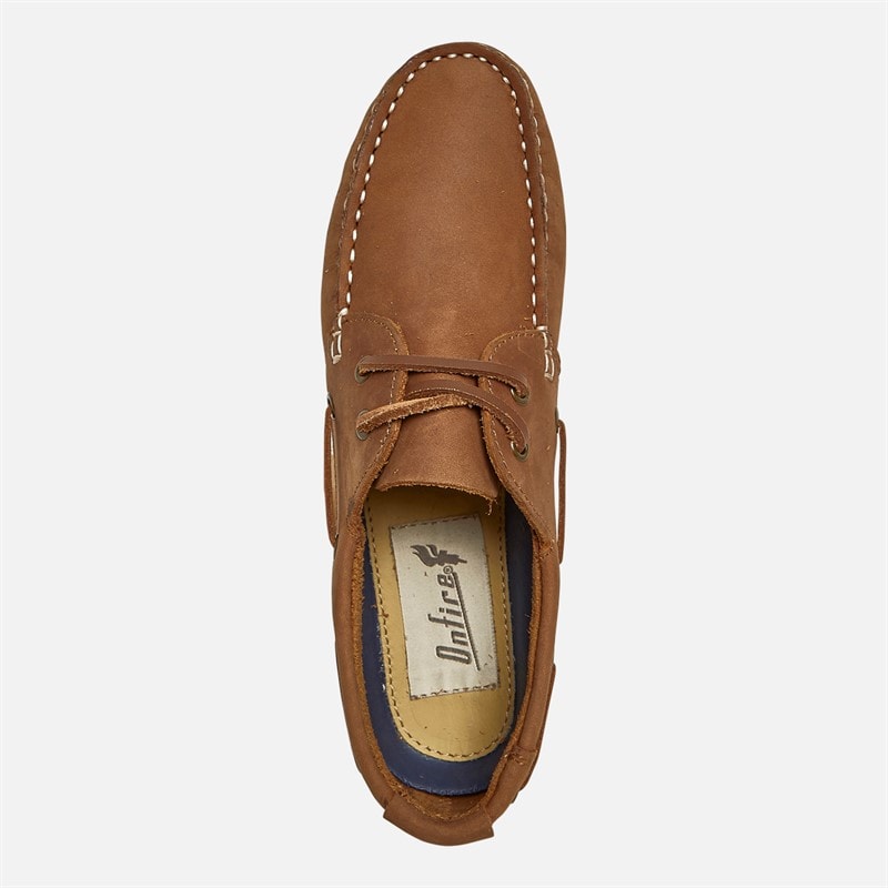 Onfire Womens Spinnaker Boat Shoes Tan/Gum - Image 4