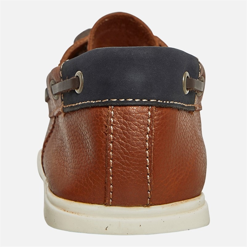 Onfire Mens Ballast Boat Shoes Tan/Navy - Image 3