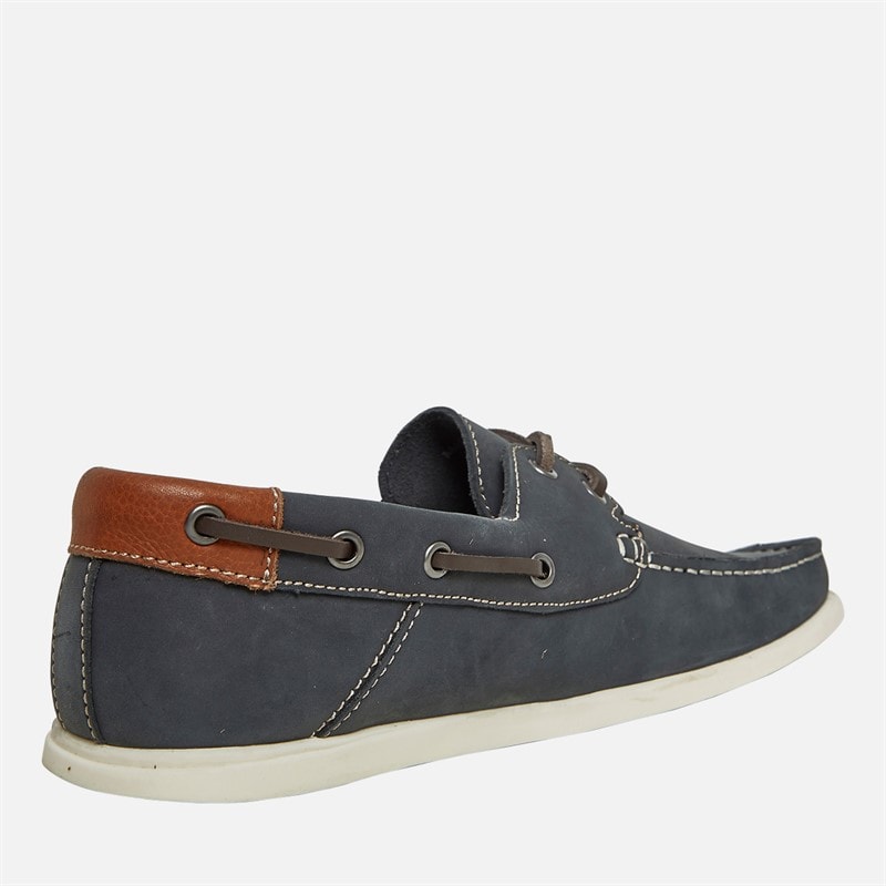 Onfire Mens Ballast Boat Shoes Navy/Tan - Image 5