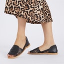 Onfire Womens Luna Woven Sandals Black