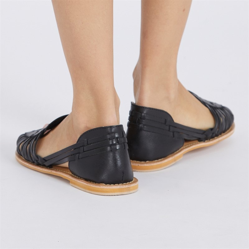 Onfire Womens Luna Woven Sandals Black - Image 5